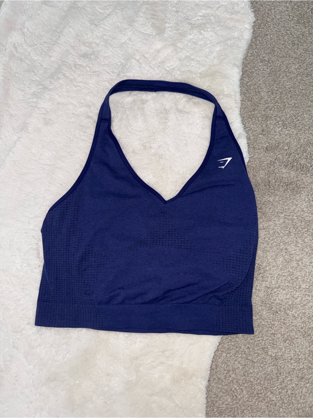 Gymshark Navy Blue Seamless Sports Bra